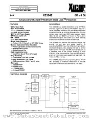 X25642PI-2,7 datasheet pdf Xicor