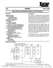 X25650S8-2,5 datasheet pdf Xicor