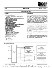 X76F640A-2,7 datasheet pdf Xicor