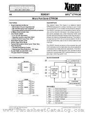 X84041V-2,7 datasheet pdf Xicor