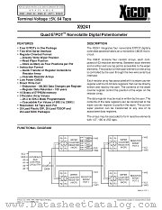 X9241MPM datasheet pdf Xicor