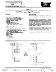 X9315WSI datasheet pdf Xicor