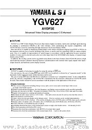 YGV627 datasheet pdf YAMAHA