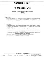 YM3437C-D datasheet pdf YAMAHA