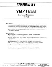 YM7128B-F datasheet pdf YAMAHA