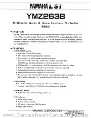 YMZ263B-F datasheet pdf YAMAHA