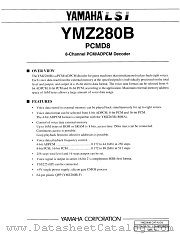 YMZ280B-F datasheet pdf YAMAHA
