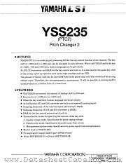YSS235-D datasheet pdf YAMAHA