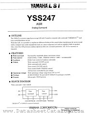 YSS247-D datasheet pdf YAMAHA