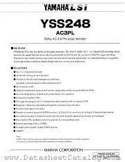 YSS248 datasheet pdf YAMAHA
