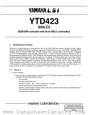 YTD423 datasheet pdf YAMAHA