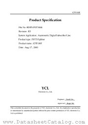 CPF100F datasheet pdf YCL