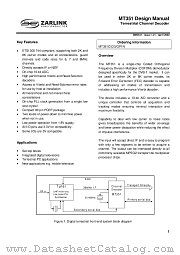 MT351C_CG_GP1N datasheet pdf Zarlink Semiconductor