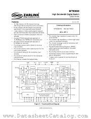 MT9086AG datasheet pdf Zarlink Semiconductor