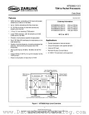 MT90882B_IG_BP1N datasheet pdf Zarlink Semiconductor
