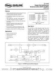 ZL10100_DDF datasheet pdf Zarlink Semiconductor
