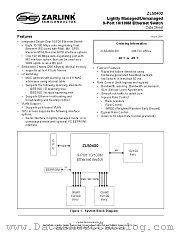 ZL50400GDC datasheet pdf Zarlink Semiconductor