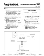 ZL50405GDC datasheet pdf Zarlink Semiconductor