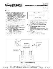 ZL50409GDC datasheet pdf Zarlink Semiconductor
