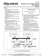 ZL50418_GKC datasheet pdf Zarlink Semiconductor