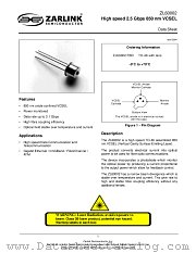 ZL60002_TBD datasheet pdf Zarlink Semiconductor