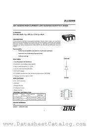 ZLLS2000TC datasheet pdf Zetex Semiconductors