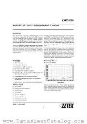 ZXCD1000EQ16TC datasheet pdf Zetex Semiconductors