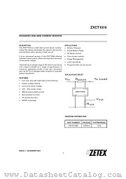 ZXCT1010E5 datasheet pdf Zetex Semiconductors