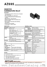 AZ695-18G datasheet pdf ZETTLER electronics