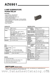 AZ6961-1A-6D datasheet pdf ZETTLER electronics