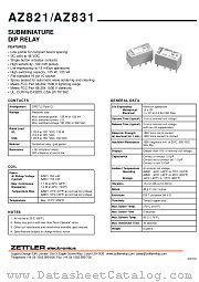 AZ821-2C-6DSE datasheet pdf ZETTLER electronics