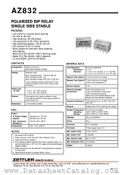 AZ832-2C-9DME datasheet pdf ZETTLER electronics