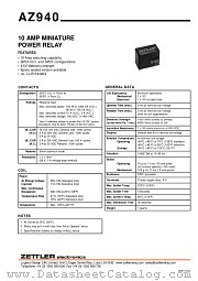 AZ940-1A-5DS datasheet pdf ZETTLER electronics