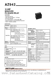 AZ942-1CT-24DE datasheet pdf ZETTLER electronics