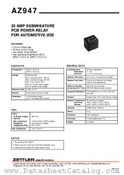 AZ947-1A-6D datasheet pdf ZETTLER electronics