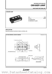 CM100DY-24NF datasheet pdf Mitsubishi Electric Corporation
