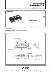 CM200DY-12NF datasheet pdf Mitsubishi Electric Corporation
