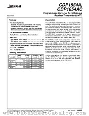 CDP1854AC datasheet pdf Intersil