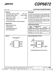 CDP6872E datasheet pdf Intersil