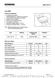 CGY121 datasheet pdf Siemens