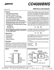 CD4089BMS datasheet pdf Intersil