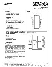 CD4514 datasheet pdf Intersil