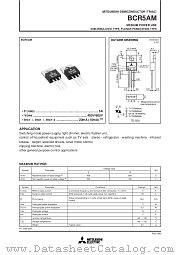 BCR5 datasheet pdf Mitsubishi Electric Corporation