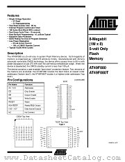 AT49F080T-15TI datasheet pdf Atmel