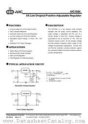 AIC1084-18CE datasheet pdf Analog Integrations Corporation