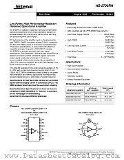 HS1-2700RH-Q datasheet pdf Intersil