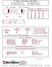 HSM550 datasheet pdf Microsemi
