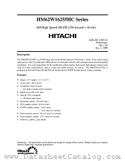 HM62W16255HCJP-10 datasheet pdf Hitachi Semiconductor