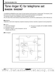 BA8206F datasheet pdf ROHM