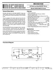 MIC4420BM datasheet pdf Micrel Semiconductor